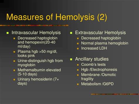 PPT - Hemolytic Anemia PowerPoint Presentation - ID:774612