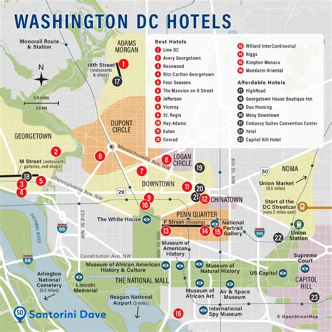 WASHINGTON DC HOTEL MAP - Best Areas, Neighborhoods, & Places to Stay