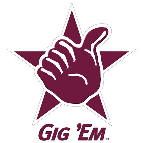 Texas A&M - Gig 'Em Two Layer Dimensional - College Wall Art