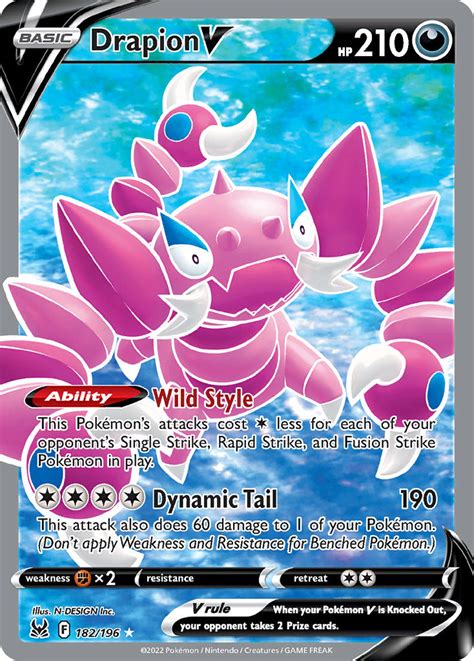 Drapion V · Lost Origin (LOR) #182 ‹ PkmnCards