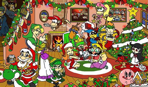 Nintendo Christmas Background. Nintendo , Nintendo Mario and Nostalgic ...