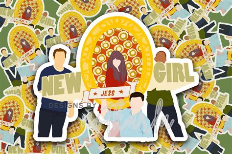 New Girl TV Show Vinyl Sticker Pack Laptop Sticker Pack - Etsy