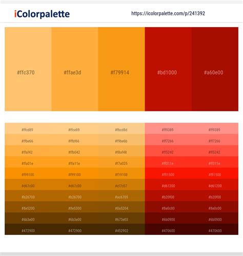 50 Red color palettes | Curated collection of Color Palettes