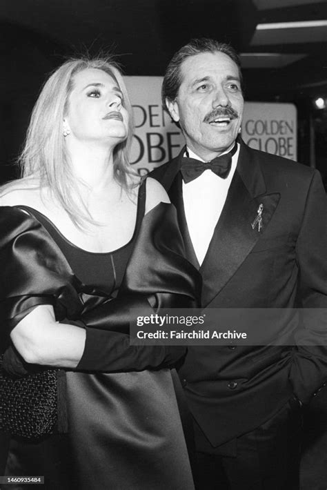 Actors Edward James Olmos and Lorraine Bracco at the Golden Globe... News Photo - Getty Images