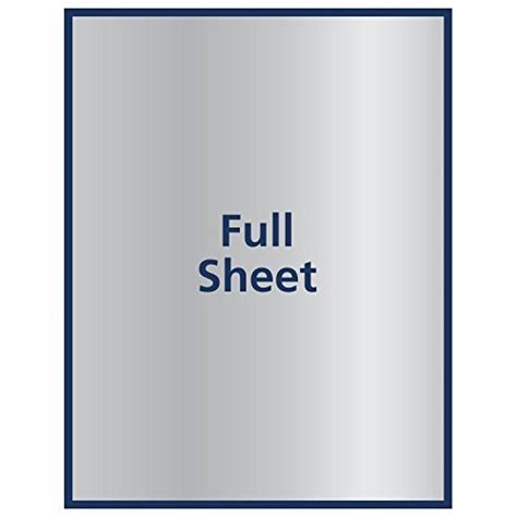 Avery Full-Sheet Sticker Project Paper, Silver, 8-1/2" x 11", (5 sheets ...