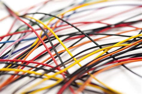 Free Image of Tangle of colorful electric wires and cables | Freebie.Photography