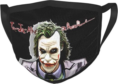 Joker Half Heath Ledger Half Joaquin Phoenix Adult Washable Cloth Face Mask Reusable And ...