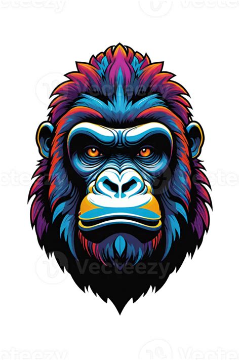 AI generated Gorilla head mascot Design illustration 36154671 PNG