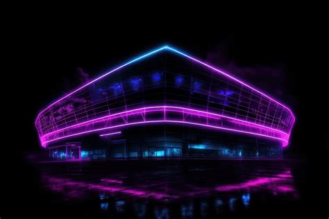 Stadium light architecture building. | Free Photo Illustration - rawpixel