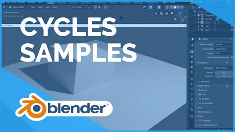 Cycles Samples - Blender 2.80 Fundamentals - YouTube