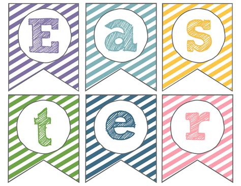 Easter Banner Free Printable {Happy Easter} - Paper Trail Design