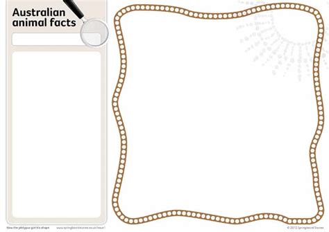 Springboard Stories - Animal fact card template