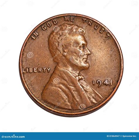 Old US penny stock image. Image of united, worn, portrait - 81864947