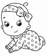 Baby Girl Waving Hand Coloring Page  Free Printable Pages For sketch template