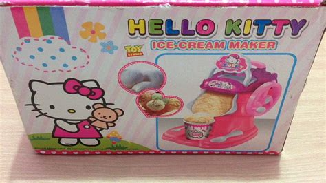 Hello Kitty Ice Cream Maker (unboxing) - YouTube