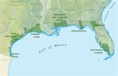 Gulf Atlantic Coastal Plain Map