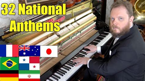 32 National Anthems on Piano - YouTube