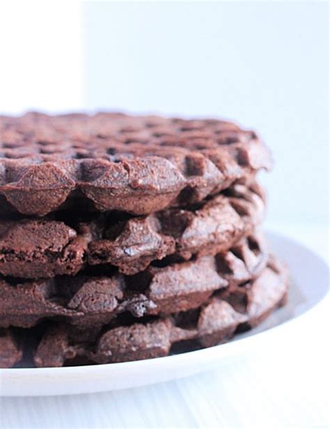 Brownie Mix Waffles - Table for Seven