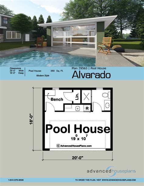 Modern Pool House Plans - House Plans
