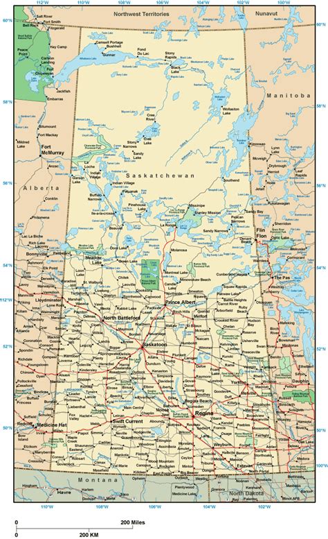 Online Map of Saskatchewan