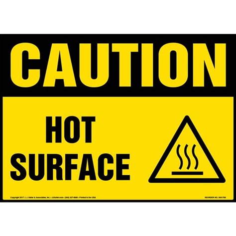 Caution Hot Surface Symbols