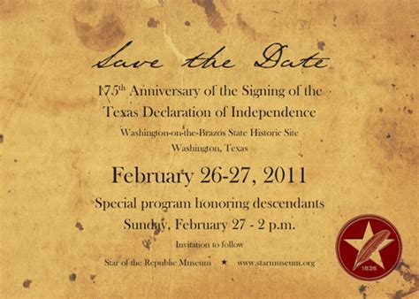 Texas History Page: Texas Declaration of Independence - 175th Anniversary Program for Descendants