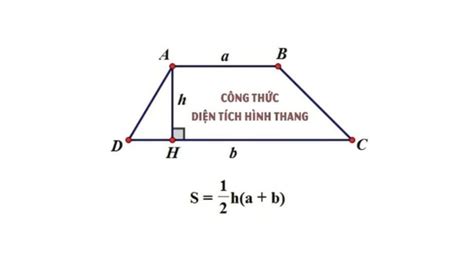 Công thức tính diện tích hình thang & hình thang vuông kèm ví dụ