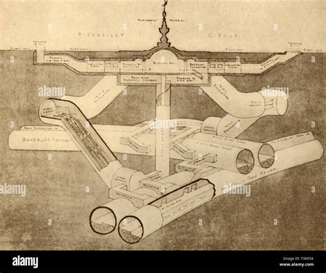 'The New Piccadilly Circus Tube Station', 1930. Creator: Unknown Stock ...