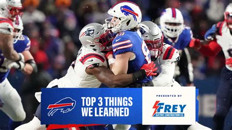 Top 3 things we learned from Bills vs. Patriots | Week 13