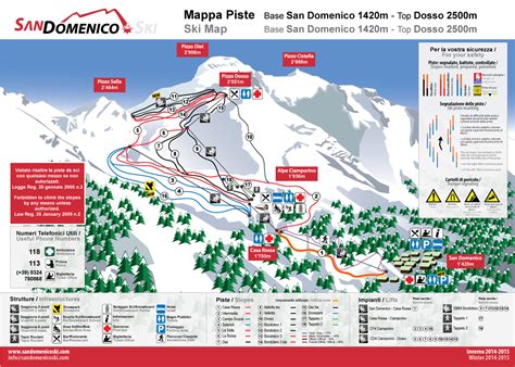 San Domenico Piste Map / Trail Map