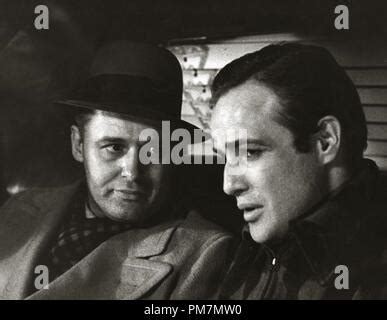 Rod Steiger and Marlon Brando / On the Waterfront / 1954 directed by Elia Kazan [Columbia ...