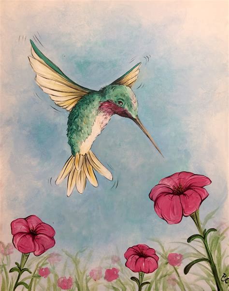 Hovering Hummingbird Painting *Class Full* - Uncorked Creations ...