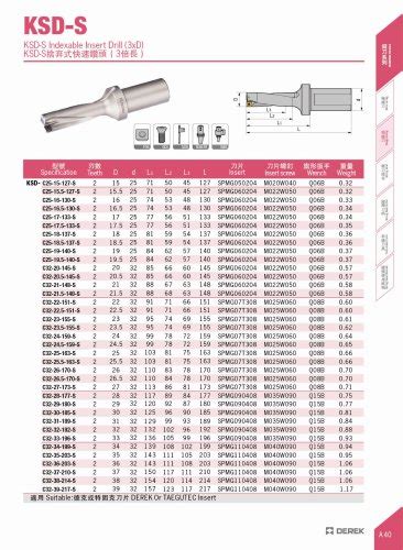 U-drill | With Insert SPMG | 3D - Ningbo Derek Tools Co., Ltd - PDF Catalogs | Technical ...