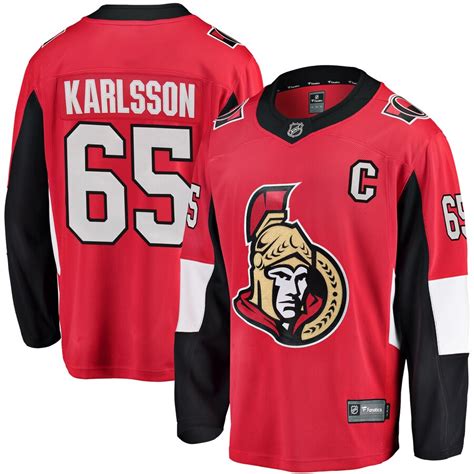 Men's Ottawa Senators Erik Karlsson Fanatics Branded Red Breakaway - Player Jersey