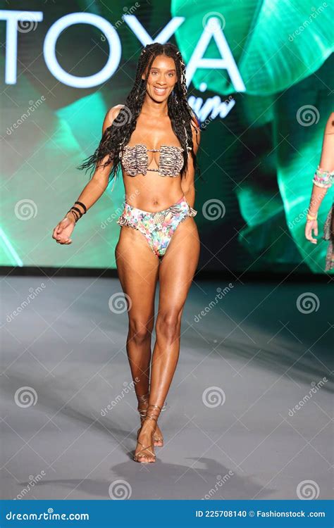 A Model Walks the Runway for Liliana Montoya Swim Editorial Image ...