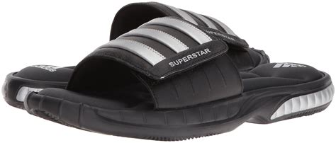 Galleon - Adidas Men's Superstar 3G Slide Sandal,Black/Silver/Grey,10 M US