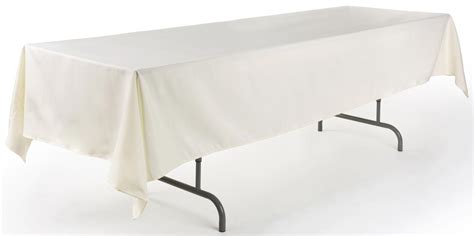 Rectangular Ivory Banquet Tablecloth | 6' or 8' Tables