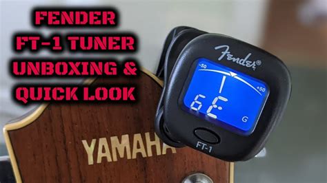 Fender FT-1 Clip-On Tuner: Unboxing/Quick Look - YouTube