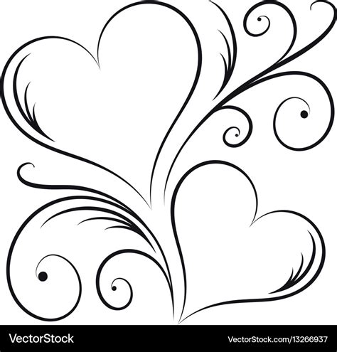 Swirly Heart Outline Svg File Svg Designs Svgdesigns - vrogue.co