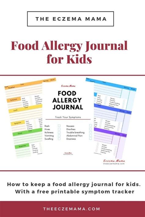 How to Keep a Food Allergy Journal for Kids | Food allergies kids, Food allergies, Kids journal