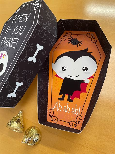 Halloween Party Coffin Treat Box / Printable Coffin Box Party - Etsy