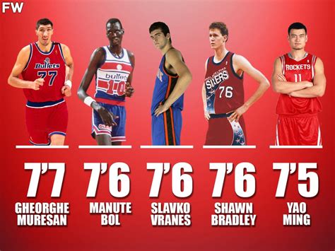Tallest Players in NBA History