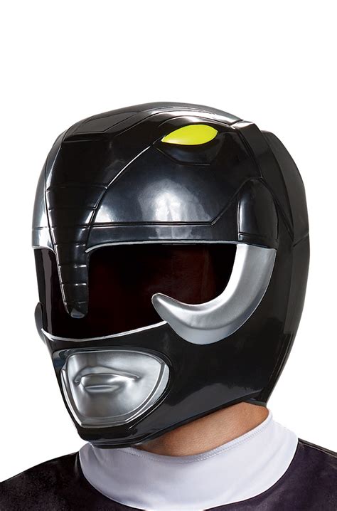 Brand New Mighty Morphin Power Rangers Black Ranger Adult Helmet ...