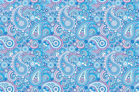 Blue and pink Paisley pattern HD wallpaper | Wallpaper Flare