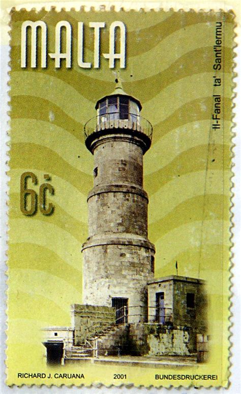 Malta. LIGHTHOUSES. SANT'LERMU. Scott 1041 A264, Issued 2001 Mar 21 ...