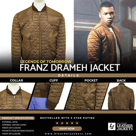 Franz Drameh Legends of Tomorrow Brown Jacket