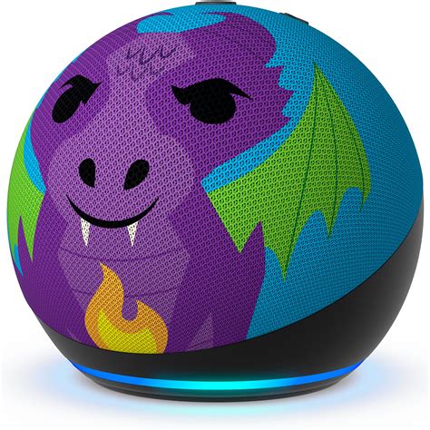Speaker Amazon Echo Dot Kids 5TH Generation Bluetooth/Wi-Fi/Alexa – Fire Dragon – Matrix Importados