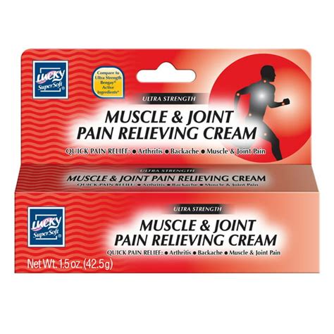 Lucky Super Soft Ointments, Muscle & Joint Pain Relieving Cream, 1.5 Oz ...