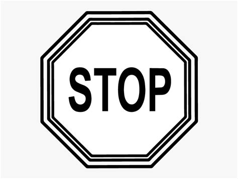 Large Print Stop Sign