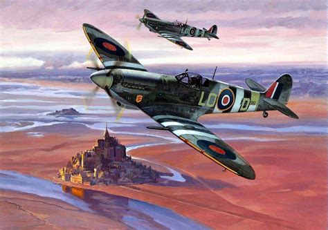 "Spitfire's" over St Mihiel - Roy Grinnell | Aviation art, Aircraft art ...